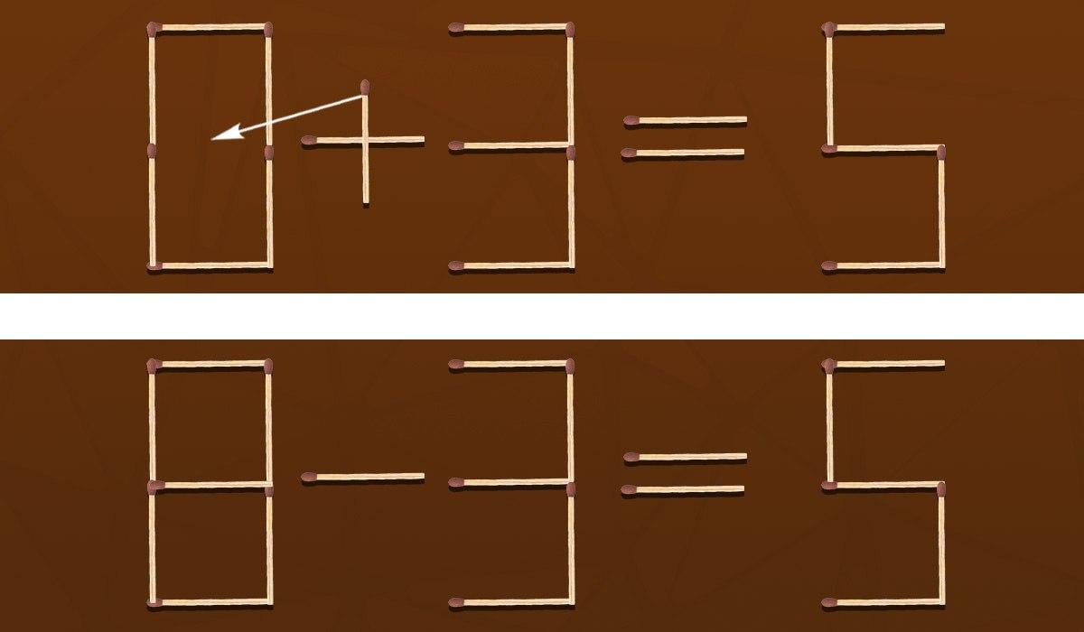 IQ test: stačí otočiť jednu zápalku