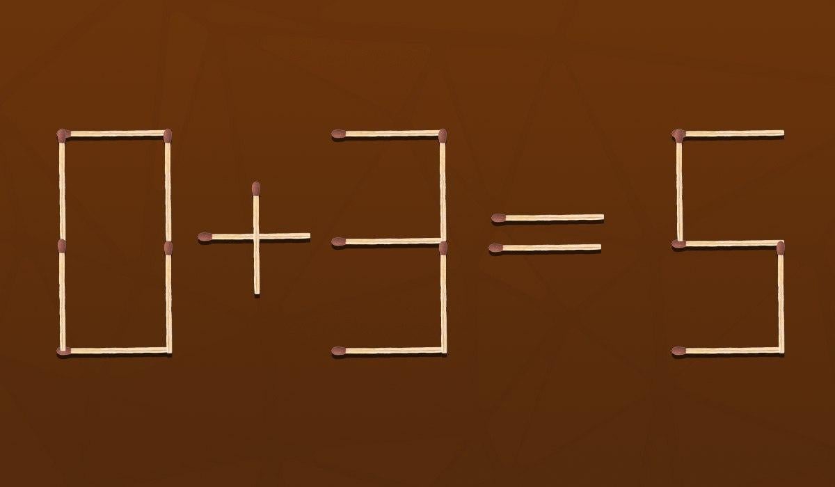 IQ test: musíte hodiť len jednu zápalku.