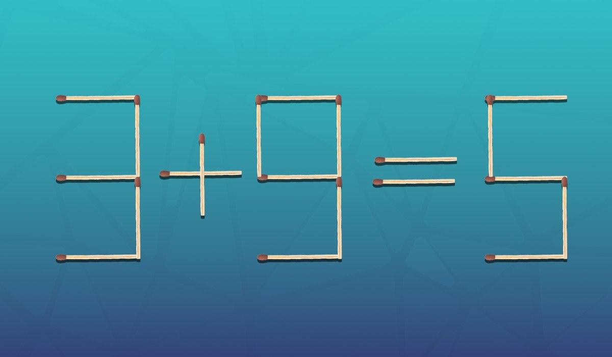 Ktorá zápalka sa musí posunúť, aby bola rovnosť správna: hádanka pre géniov