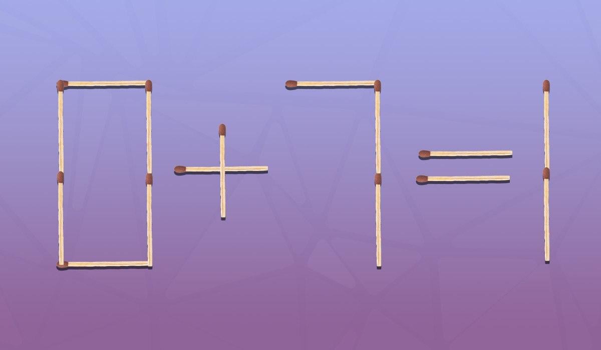 Musíte presunúť jednu zápalku, aby bola rovnosť správna: rýchly IQ test