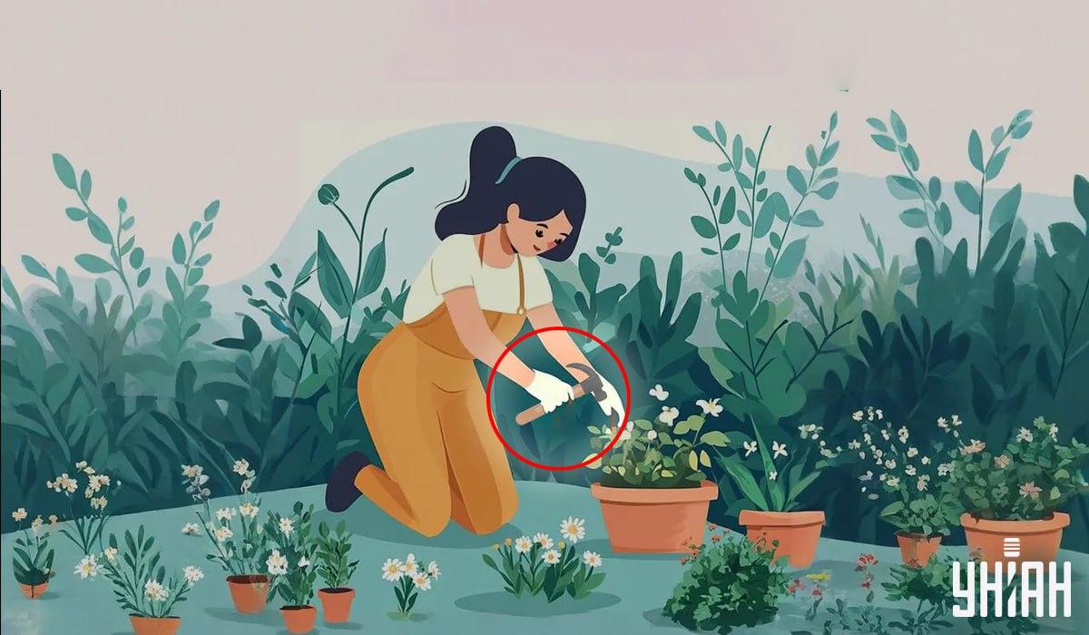 Žena držiaca kladivo / koláž Moje Žena držiaca kladivo / koláž Moje