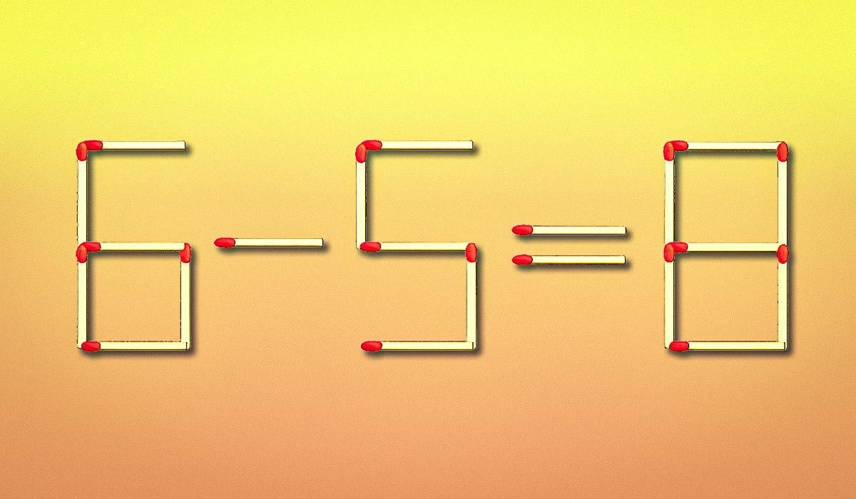Presuňte len jednu zápalku za 10 sekúnd: test inteligencie