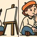 IQ test: musíte nájsť 3 rozdiely na obrázku umelca s plátnom za 79 s IQ test: musíte nájsť 3 rozdiely na obrázku umelca s