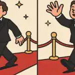 IQ test: nájdite 3 rozdiely na obrázku muža v obleku