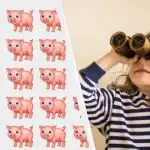 Prekvapivo ťažká hádanka: za 8 sekúnd musíte nájsť zvláštne prasiatko medzi 108 inými. Prekvapivo ťažká hádanka: za 8 sekúnd musíte nájsť zvláštne prasiatko