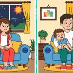 Úloha IQ: Nájdite 3 rozdiely na obrázku priateľskej rodiny za