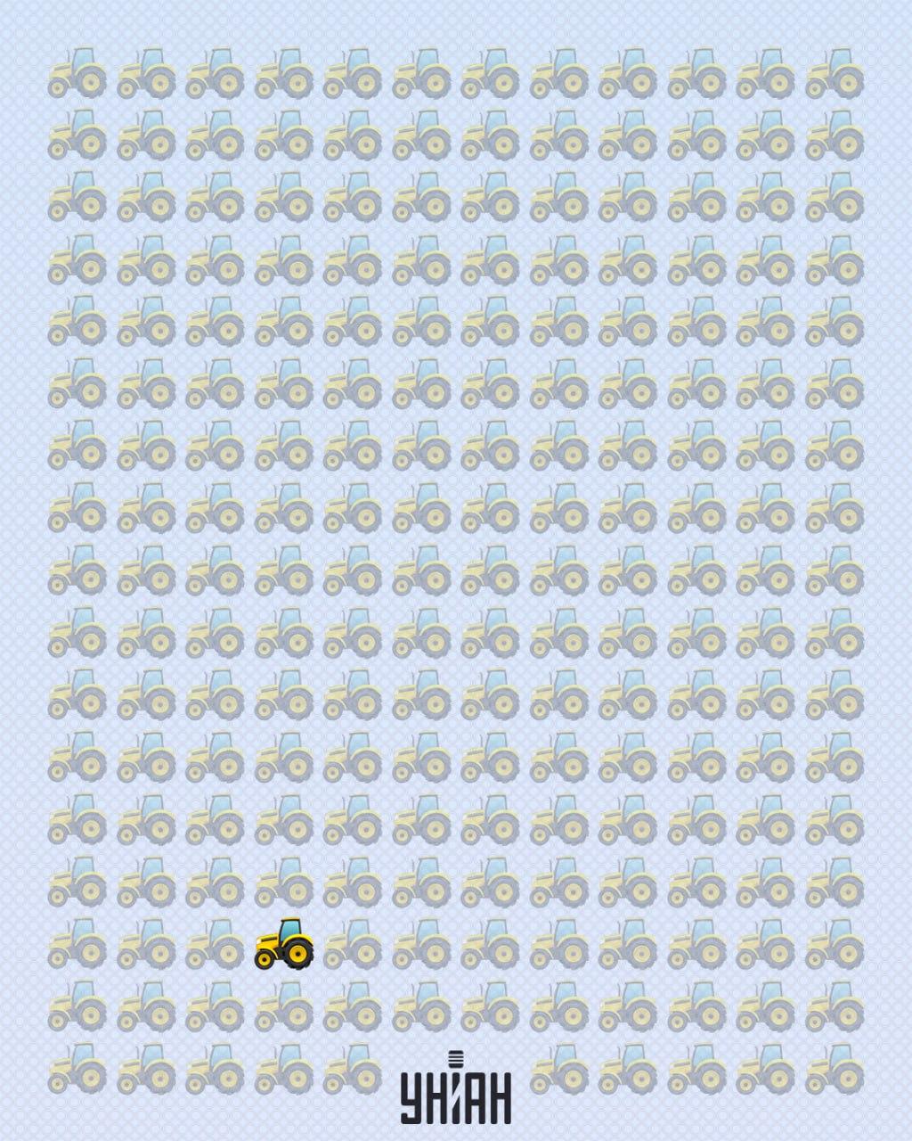 Podivný traktor sa nachádzal v dolnej časti snímky / koláž Moje