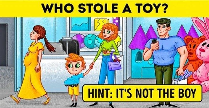 Vymenujte za 15 sekúnd, ktorý z troch ukradol hračku / fotografia Bright Side Uveďte do 15 sekúnd, ktorý z trojice ukradol hračku / foto: Bright Side