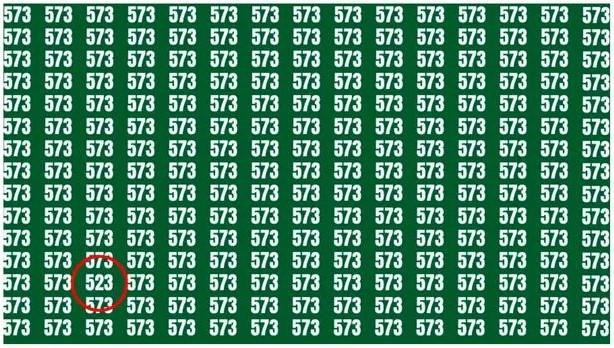 Číslo 523 sa nachádza v ľavom dolnom rohu / Zrkadlová fotografia