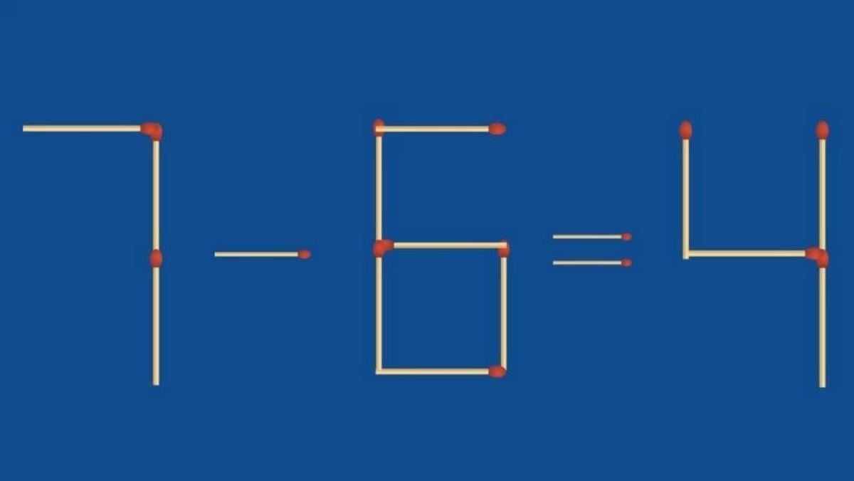 Vyriešte túto hádanku odstránením dvoch zápaliek / foto: fresherslive