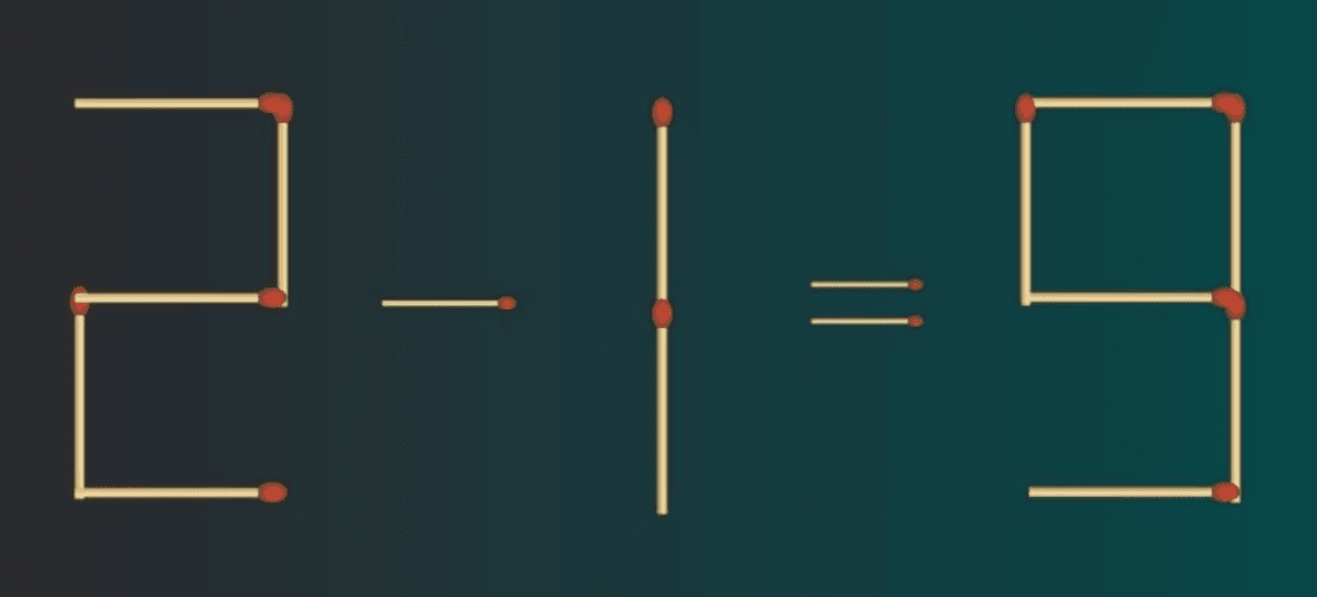 Úloha so zápalkami pre dôvtip / foto fresherslive.com Ťažký problém so zápalkami na dôvtip / foto fresherslive.com